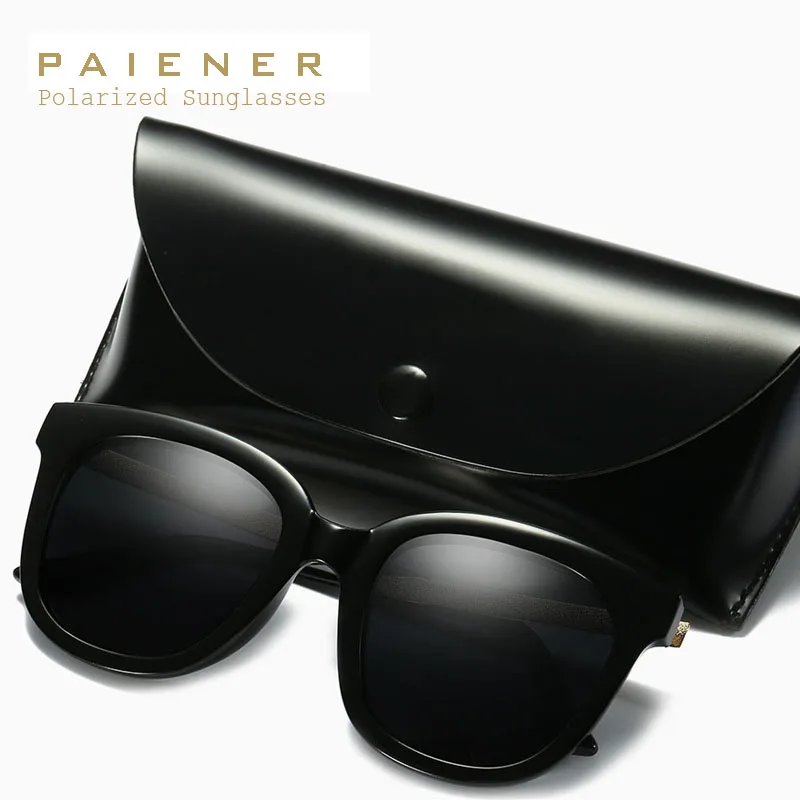 

Luxury Women Polarized Sunglasses Fashion Female Large Round Frame Brand Designer Retro Cat Eye Sun Glasses Woman Eyewear