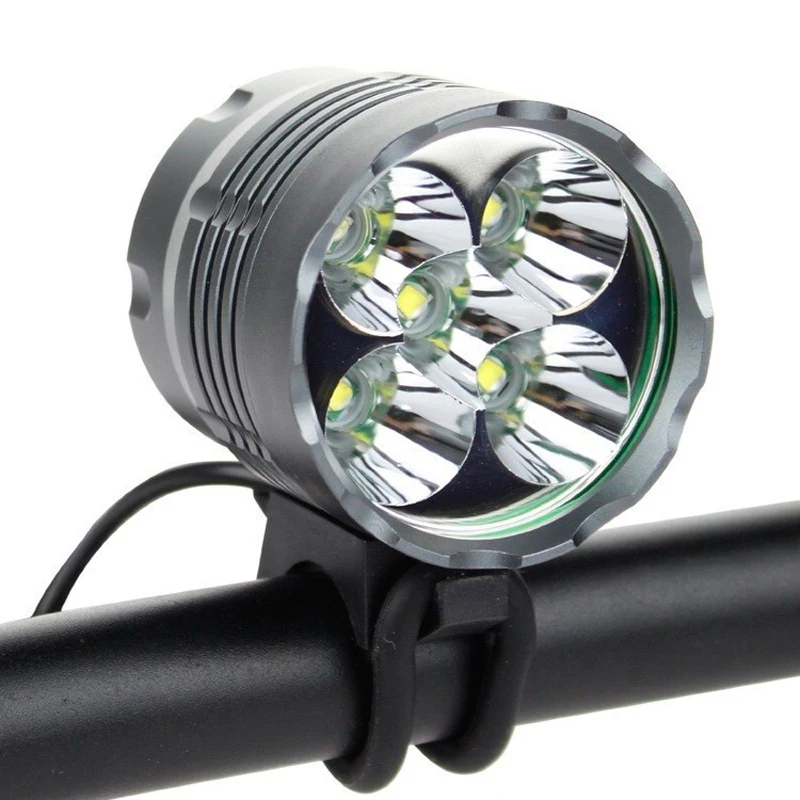 7000 люмен велосипедный шлем свет 5x Cree XM L T6 светодиодный налобный фонарь для