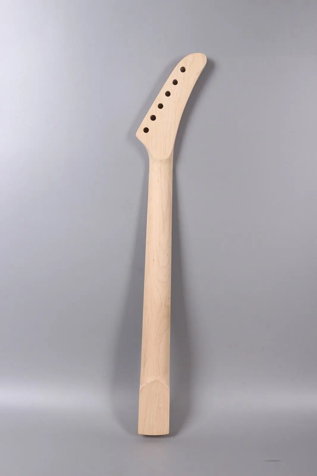 Maple Guitar Neck 22 Fret 25.5 Inch Locking Nut banana Style Unfinished Electric Guitar Replacement Left Hand enlarge