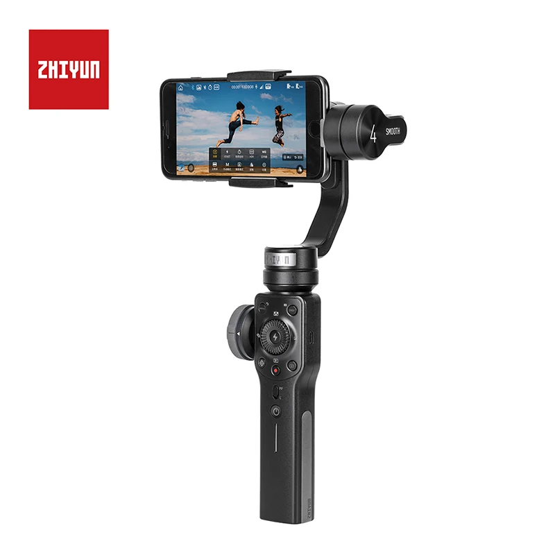Zhiyun Smooth 4 3-осевой ручной карданный стабилизатор для iPhone X samsung S9 huawei P20 Pro Xiaomi 6 смартфон Gopro 5 4 3