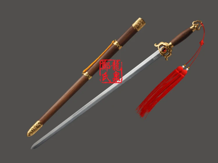 41-дюймовый китайский военный меч нержавеющая сталь гибкое лезвие кунг-фу мечи