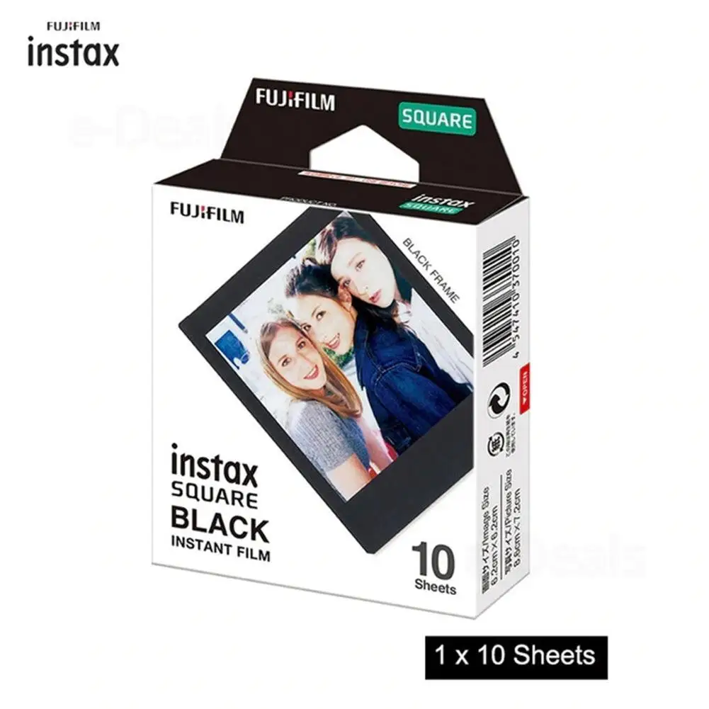 Для Fujifilm Instax квадратная пленка белый/черный Мини край фотобумага для Instax SQ10 SQ6 SQ20 мгновенная камера поделиться SP-3 принтер