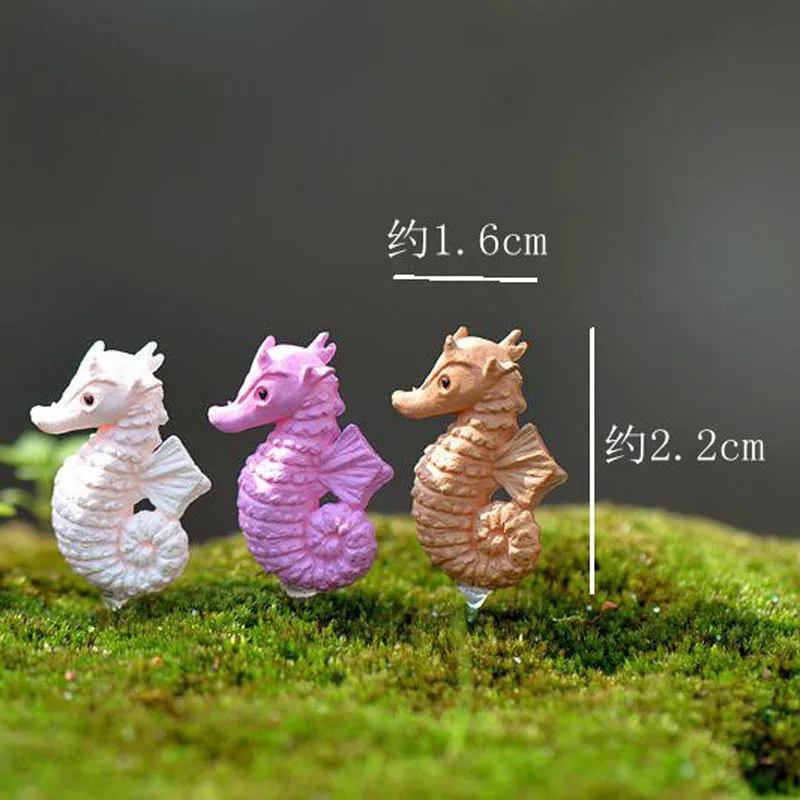 Миниатюрный сказочный сад с морскими животными Hippocampus домашнее украшение для