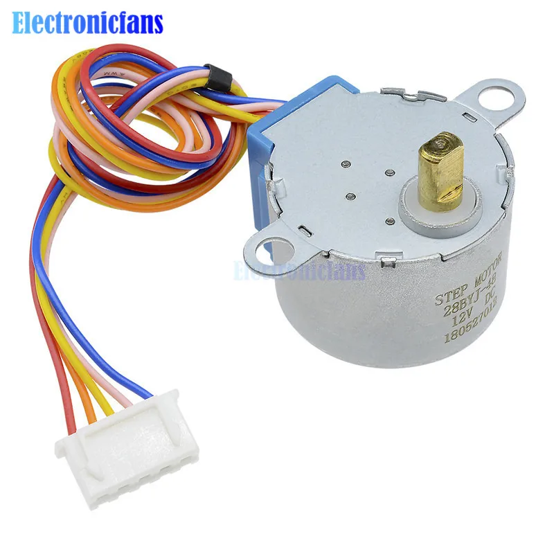 10 шт./лот ULN2003 5 в 4 фазный проводной Шаговый двигатель редуктор 28BYJ 48 5V микро мини