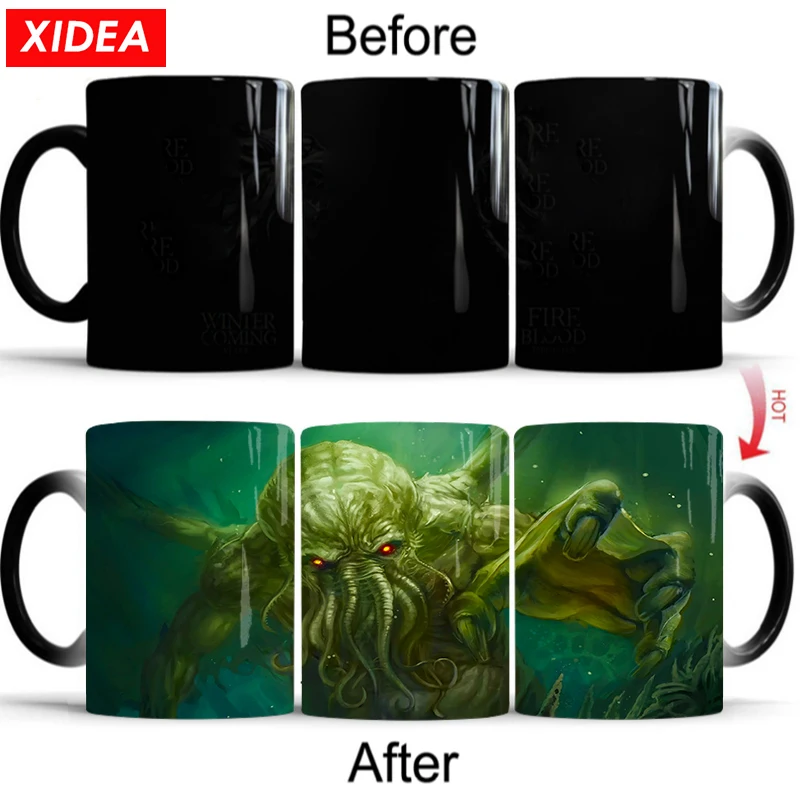 Кружка Cthulhu Icon 2 кофейная кружка 11 унций подарочные чайные чашки керамическая