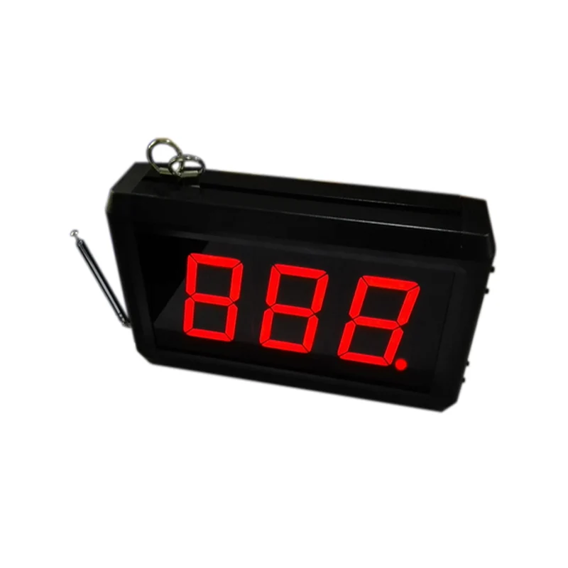 2-3 digit Number Screen Metal Shell Display Receiver Restaurant Electronic Wireless Calling Server System K-302