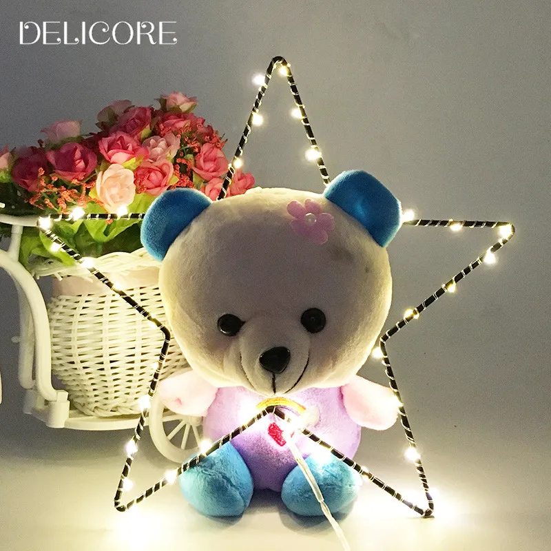 DELICORE New Vintage Iron Star Night Light On Wall Simple Fashion Lamps Lights Indoor Decoration For Party S023 | Лампы и освещение