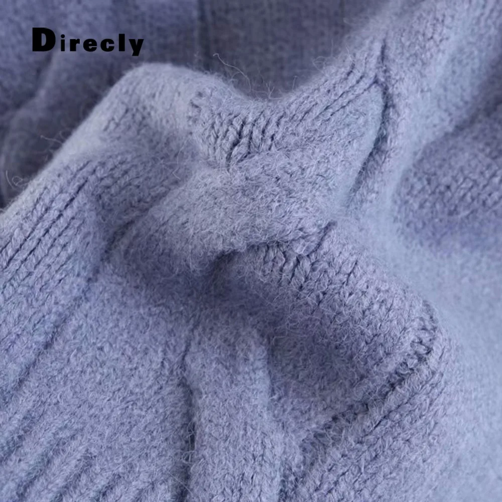 

Direcly 2018 Spring Women Sweater New Fashion O-neck Pullover Winter Knit Basic Tops Irregular Loose Female Knitwear Outerwear