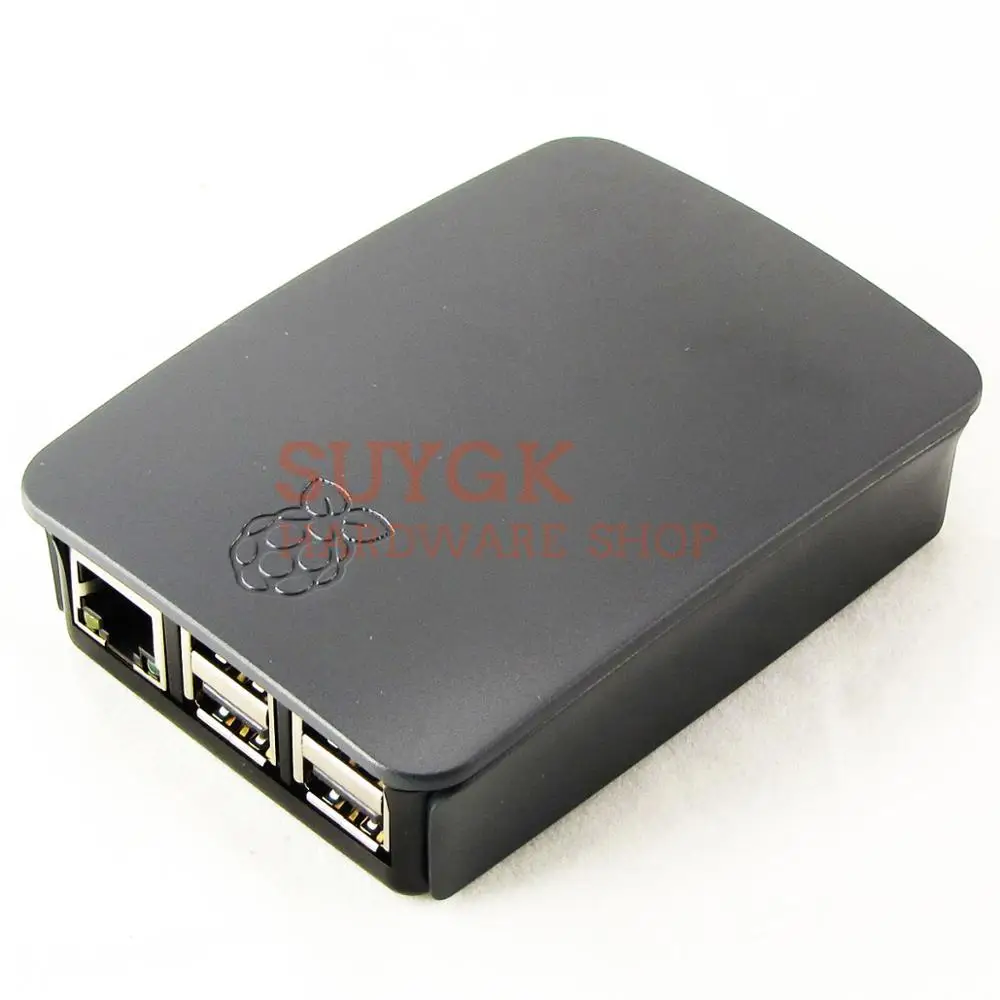 Black Официальный чехол-бокс для Raspberry Pi 3 Model B+ плюс красно-белый ABS пластиковый чехол, Корпус Корпуса для PI3 - Цвет: Black
