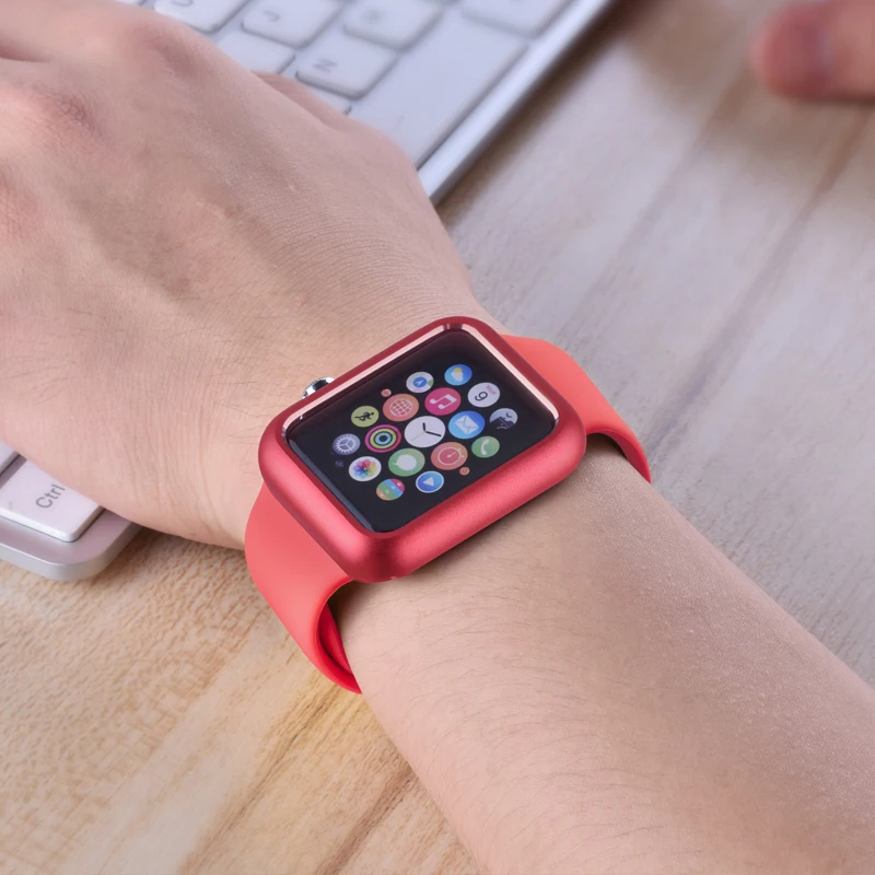 Защитный чехол с магнитной металлической рамкой для Apple Watch 38 мм 42 серия 1 2 3 iwatch 4 5 6