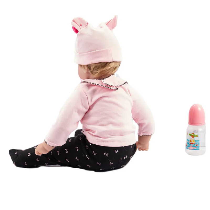 LEOOFU 50 см 20 дюймов bebe Кукла реборн Мягкие силиконовые куклы для новорожденных и