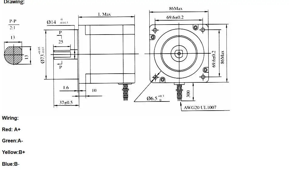 NEMA34 CNC 86 шаговый двигатель 78 мм/520 Oz-in шаговый двигатель/4,0 Afor гравировальный станок с ЧПУ и 3D принтер