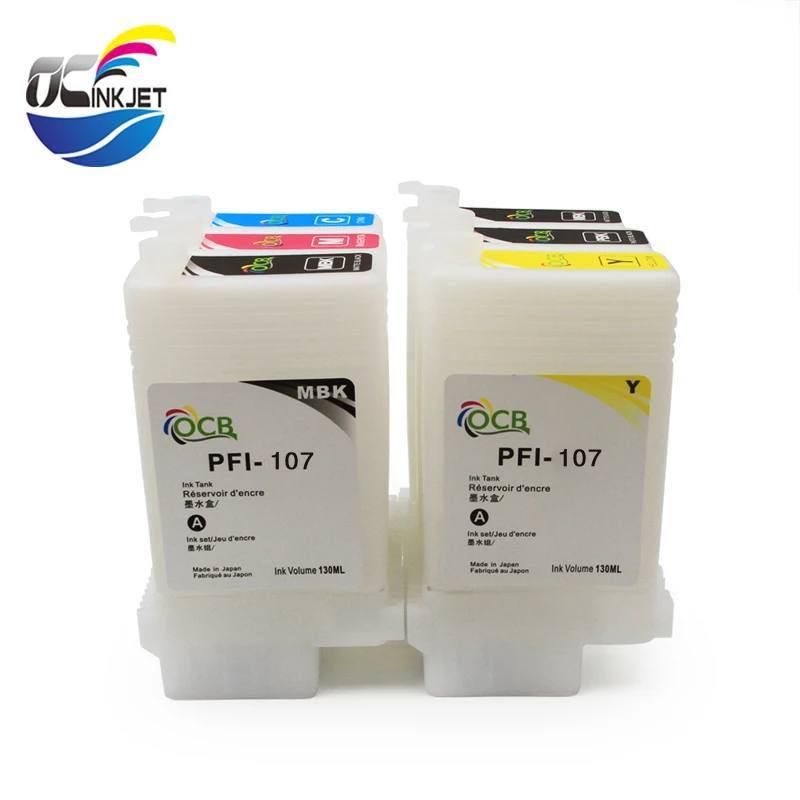 OCINKJET 130 мл пустой картридж для чернил Canon PFI-107 подходит IPF-670 IPF-680 IPF-685 IPF 770 |