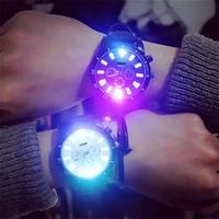 luminous lovers watch trendy sport mens watches black fashion women quartz wristwatch reloj mujer relogio masculino pair clock