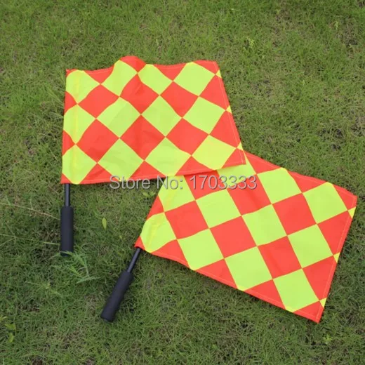 30 пар судейский флажок для футбола футбольный рефери linesman флаг оборудование в