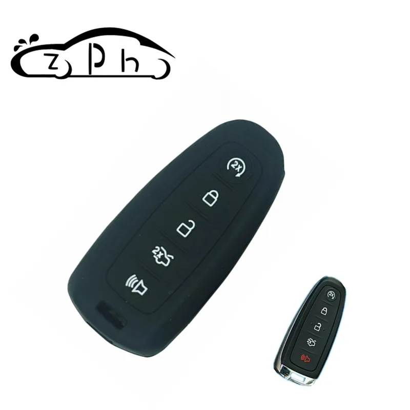 5 кнопочный силиконовый чехол для ключей Ford Escape Explorer Edge Flex Focus aurus Lincoln Mks Mustang