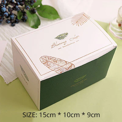 10PCS Leaf Box 10 шт., милая Подарочная коробка, креативная Сумка-тоут, нуга, коробка для печенья, для свадебной вечеринки, сумка для шоколада, торта, хлеба, коробки для конфет, упаковочная сумка, коробка - Цвет: 10PCS Leaf Box