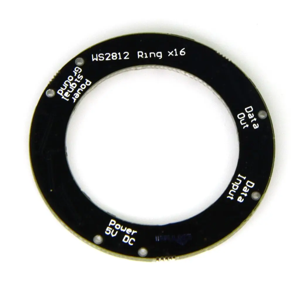 Светодиодный ное кольцо 16x WS2812B 5050 RGB со встроенным приводом для Arduino | Электроника