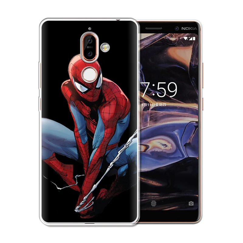 Joker venom marvel Человек-паук Железный человек для Nokia 1 3 5 8 6 2 7 Plus 9 X6 2018 X7 X3 чехол |