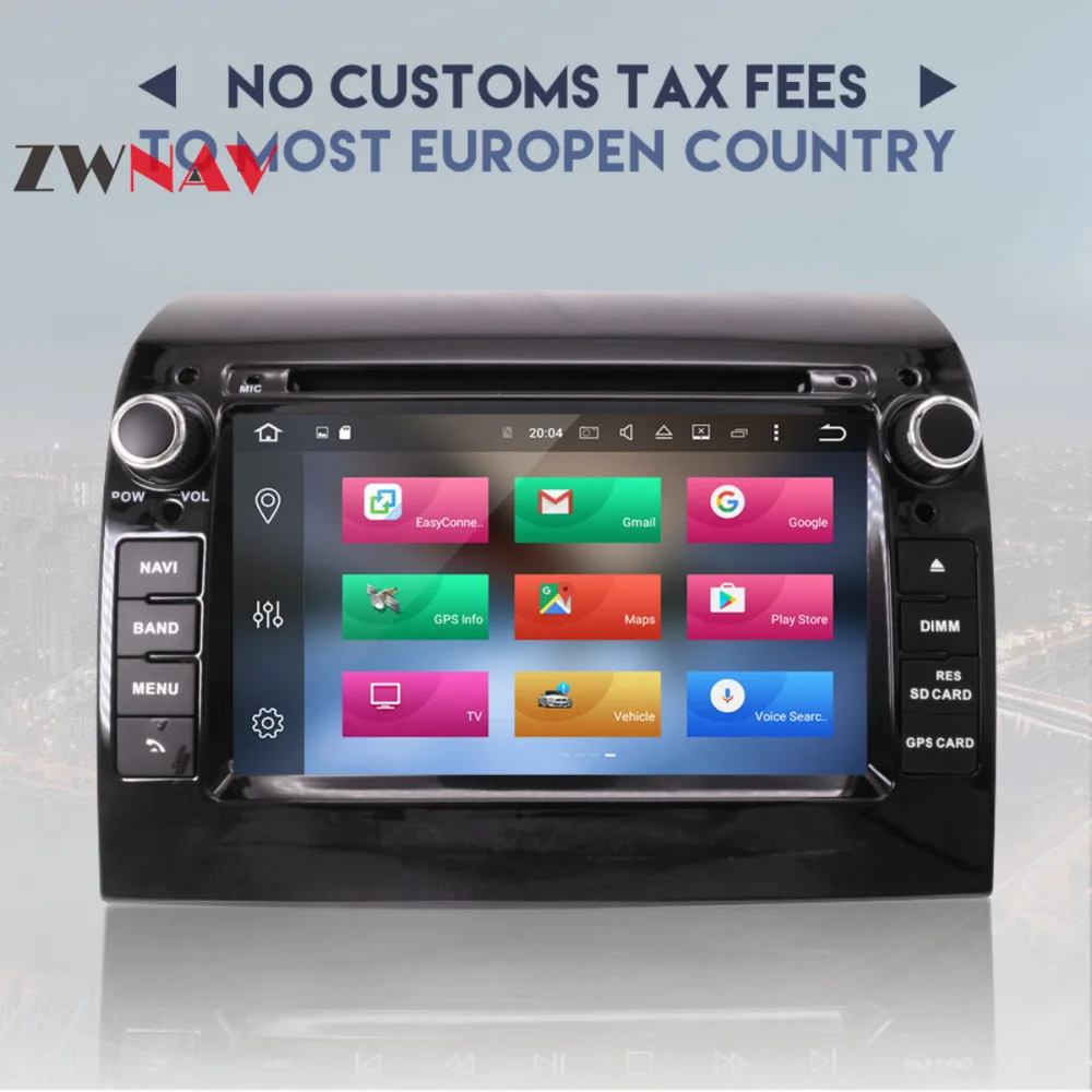 Новейший автомобильный DVD плеер на Android 8 0 7 1 GPS навигатор для FIAT DUCATO 2011 2012 2013 2014 2015