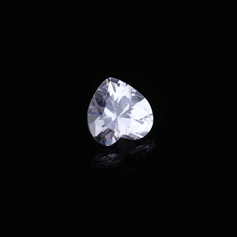 50 шт. фианиты 3x3 10x10 мм в форме сердца|clear stones|gems diystone diy |