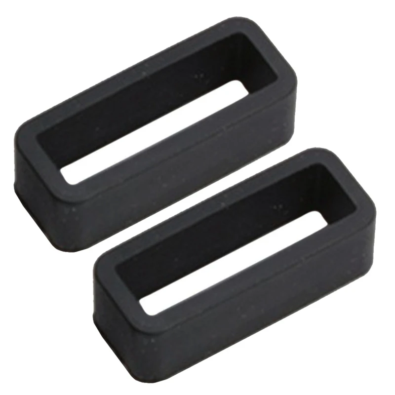 

Black Watch Strap Retaining Hoop Loop Rubber Retainer Buckle Holder 22mm & 20mm