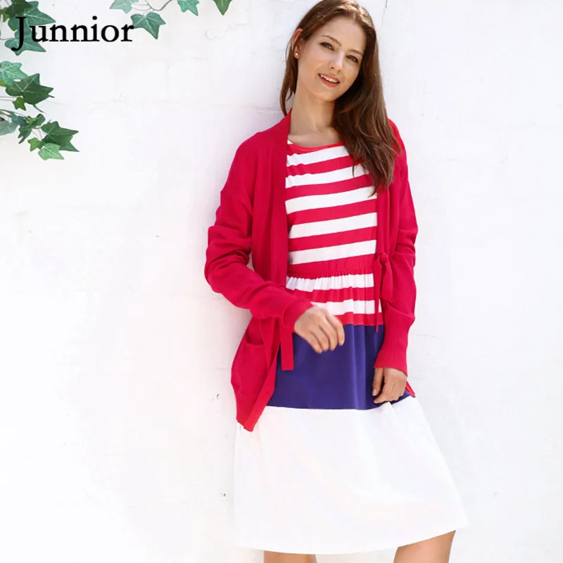 JUNNIOR 2018 Autumn Women Cardigan Crochet Sweater Coat Open Stitch Solid Long Sleeve |