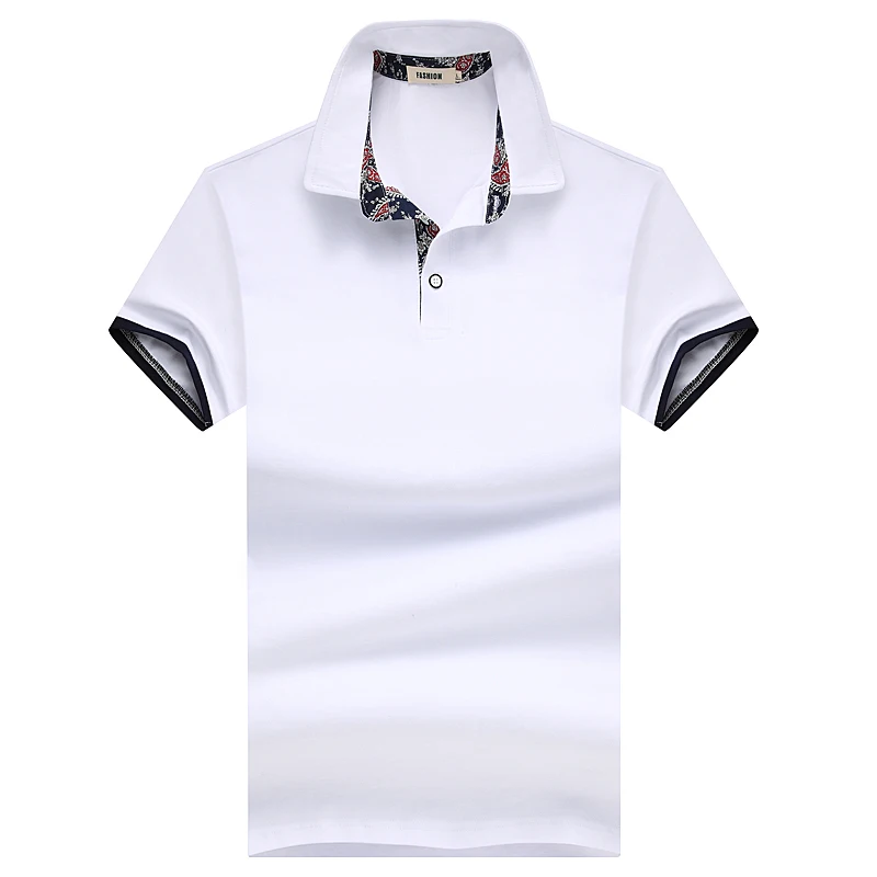 

Liseaven Men's Polo Shirt Casual Polos Solid Color Cotton Slim Fit Polos Top Camisas Masculinas Polo Shirts Short Sleeve Tops