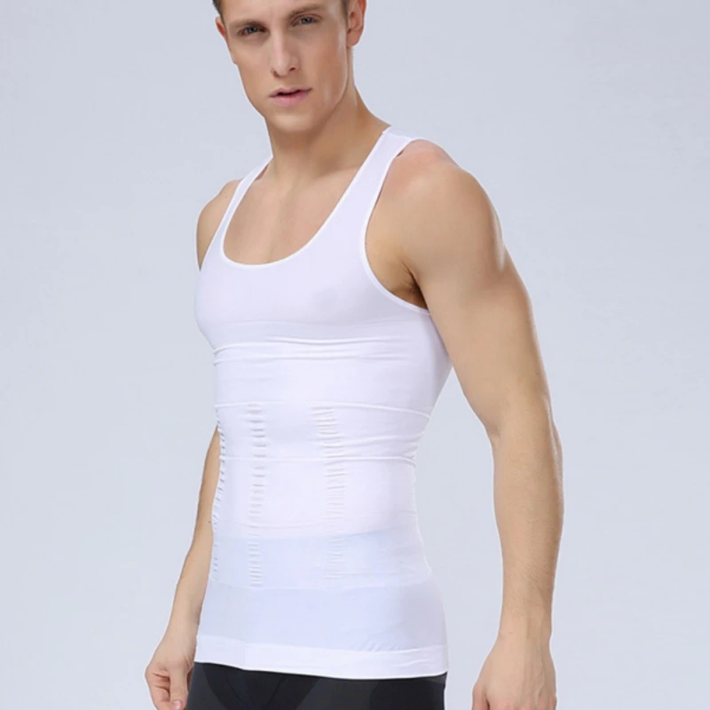 

Men's Slimming Body Shaper Vest Compression Muscle Shirt Running