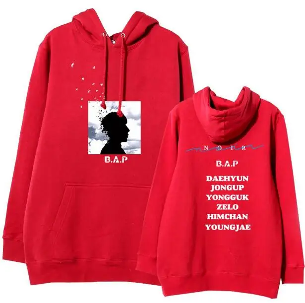 Зимний флисовый пуловер kpop толстовки для фанатов bap b.a.p новый альбом noir толстовка