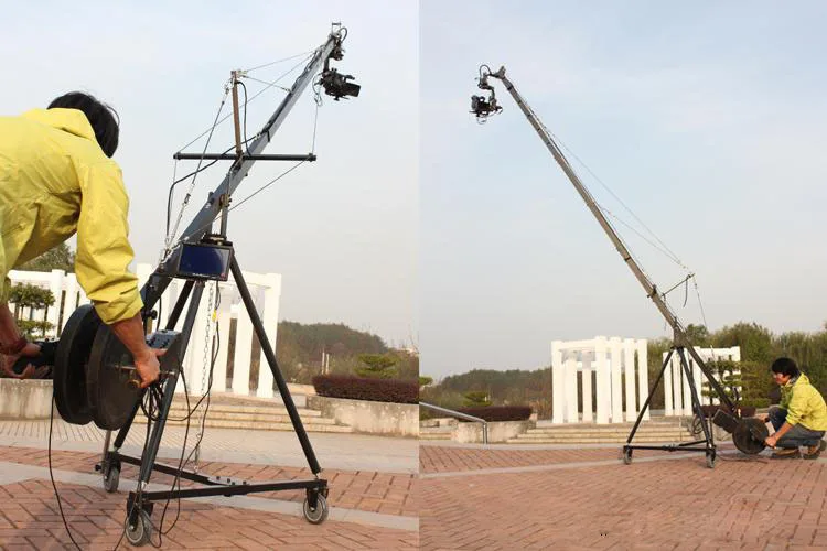 15.8ft Pan Tilt Head 5 kilo Camera Crane Jib Arm Jibs Video 7 Inch HDMI Monitor Kit | Photo Studio kits
