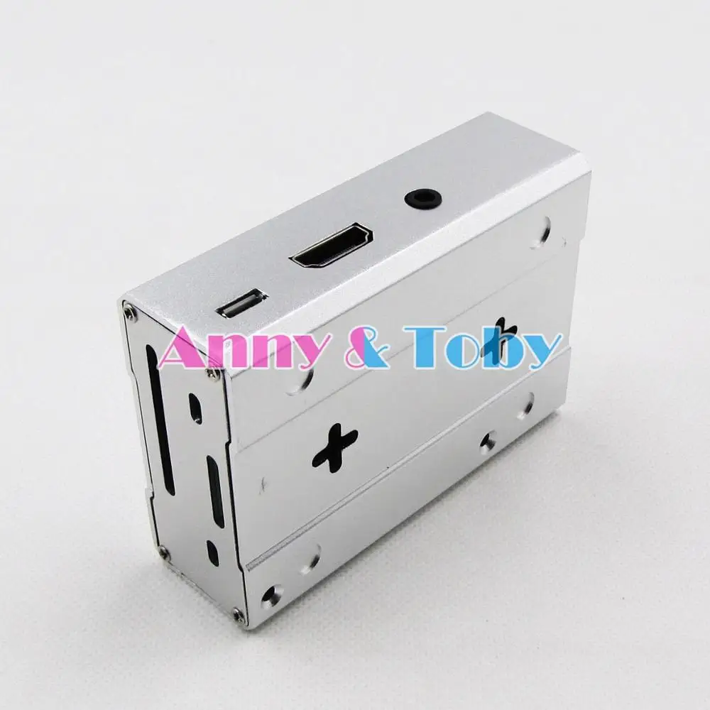 Серебряный алюминиевый чехол B62 металлический для Raspberry berrypi 3 model B + plus 2B корпус