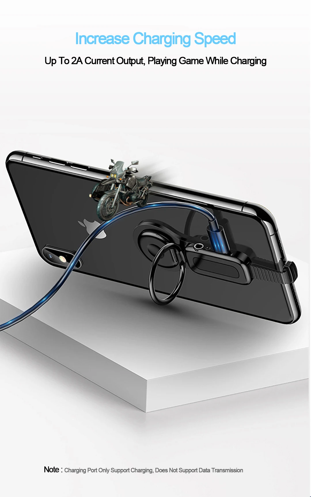 Для iPhone 7 8-3,5 мм аудио адаптер палец кольцо держатель быстрая зарядка OTG адаптер освещения зарядное устройство для наушников AUX разъем