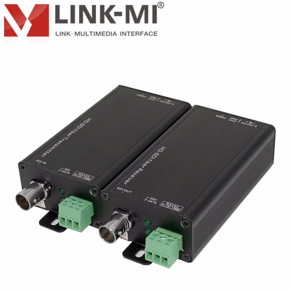 LINK-MI LM-STF5801H Mini HD SDI оптоволоконный удлинитель передатчик и приемник 1 км-20 км SC