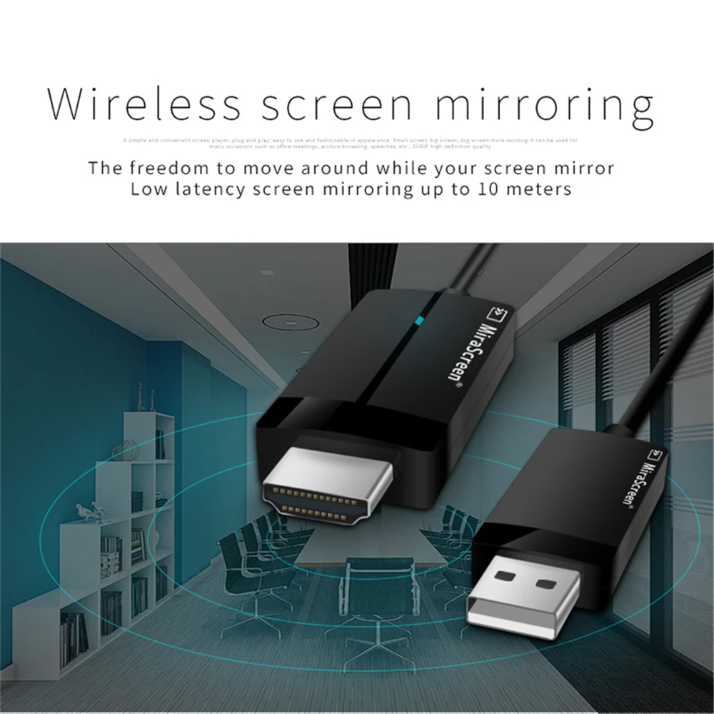 Беспроводной адаптер miracast airplay для IPhone X 6 7 8 HDMI 1080P HD Smart Screen USB C к HDMI| |