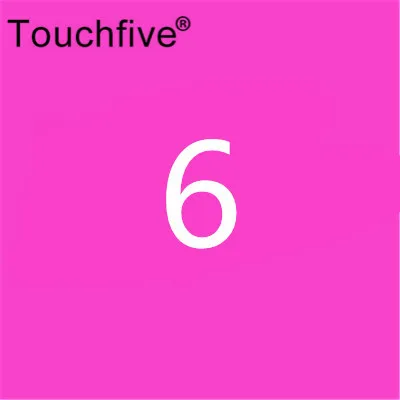 6 TOUCHFIVE опционально цвет соответствия искусство маркеры Кисть ручка эскиз на спиртовой основе маркеры двойная головка манга ручки для рисования товары для рукоделия - Цвет: 6