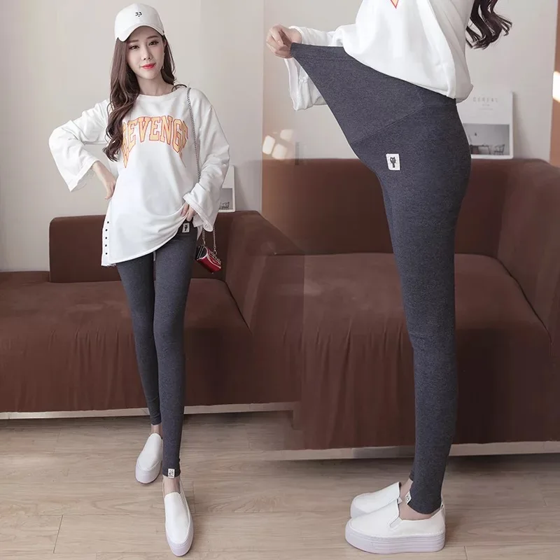 

Large Size Casual Maternity Pants 3Colors Spring Autumn Pregnant Women Leggings Adjustable Waist Maternity Clothing Trousers