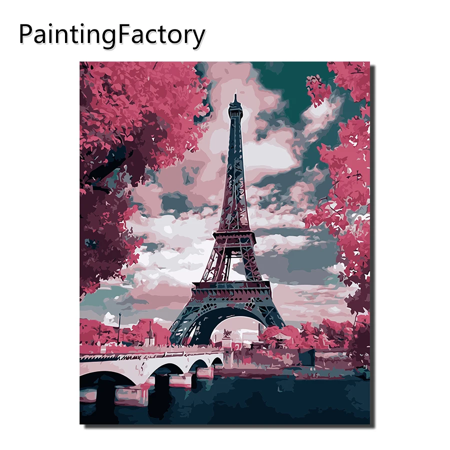 PaintingFactory Осенняя красная Кленовая картина по номерам современная домашняя