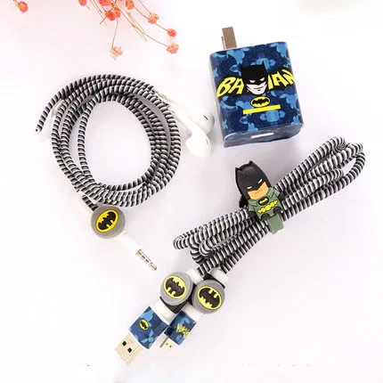style 9 Мультяшная защита для usb-кабеля чехол для наушников спиральный usb-шнур с зарядным устройством для Iphone для Huawei mate 9/mate 9 Plus/P10/P10 Plus зарядное устройство HW-050450C00 - Цвет: style 9