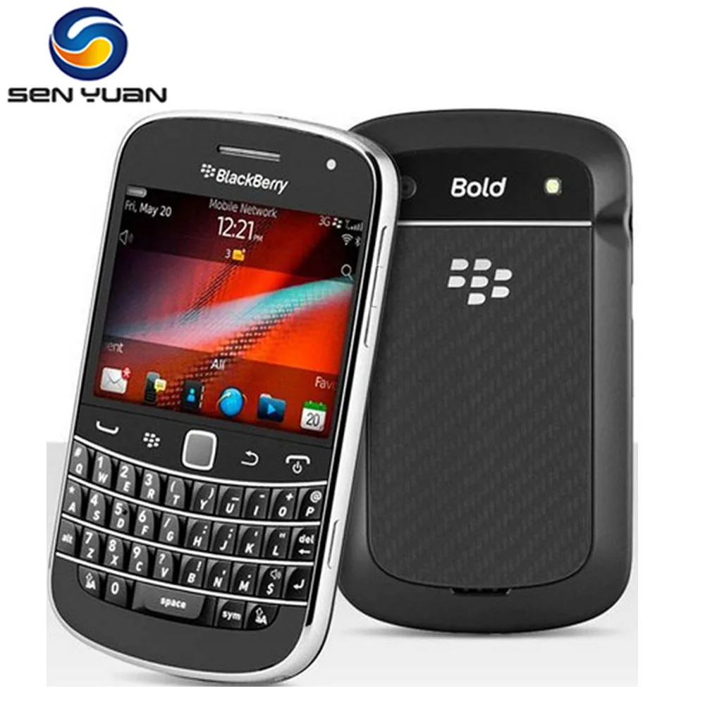 Оригинальный разблокирована Blackberry 9900 Сотовый телефон 3G QWERTY клавиатура +