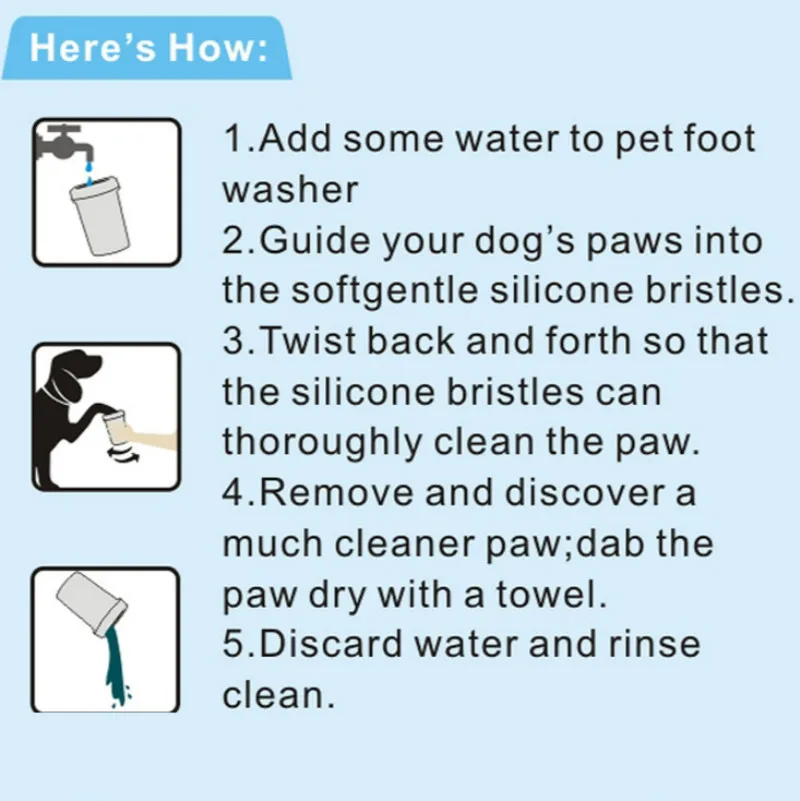 Средство для мытья ног домашних животных кошек собак средство чистки мягкая