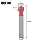 Венок V канавка фрезерный станок с 6 ручками двухсторонняя конструкция резки гравировка Концевая Деревообработка Круглый хвостовик наконечник ротовая фреза B3