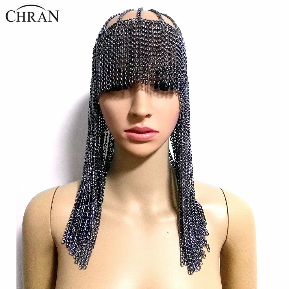 Женский обруч на голову Chran многослойная металлическая цепочка Ювелирное