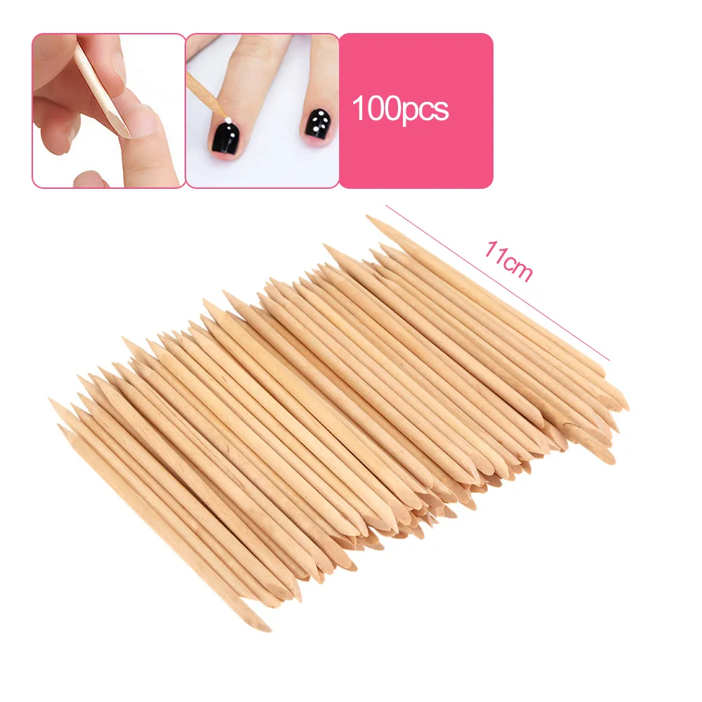 100 шт. деревянные палочки для удаления кутикулы и кутикулы|professional manicure|manicure nailnail