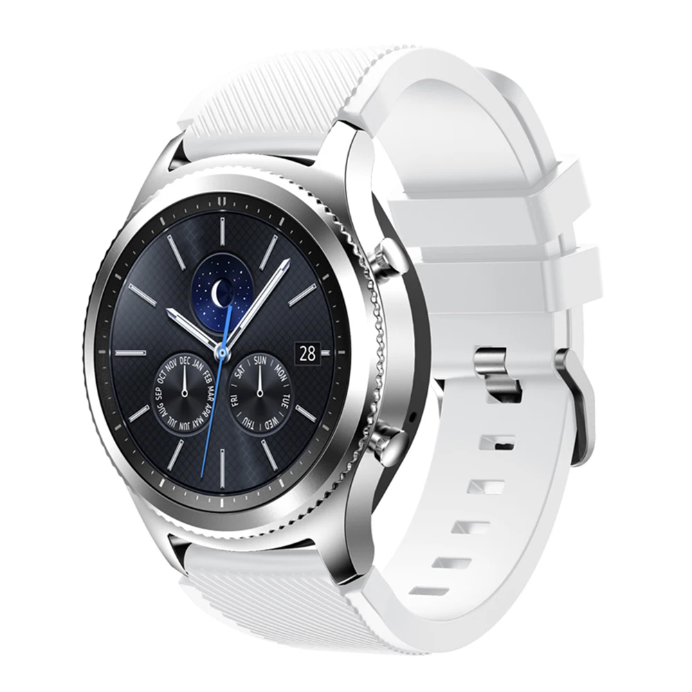 Ремешок для Gear S3 22 мм мягкий силиконовый спортивный сменный Браслет мужских и