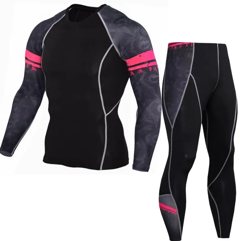 Компрессионный спортивный костюм для Мужчин Mma Rashguard Муай Тай кикбоксинг футболка Трикотажные изделия для Mma+ брюки нижнее белье для тренировок спортивный костюм