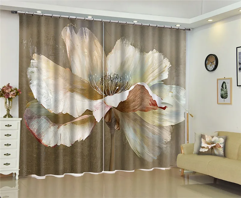 3D оконные занавески затемняющие для гостиной спальни японские дверные с