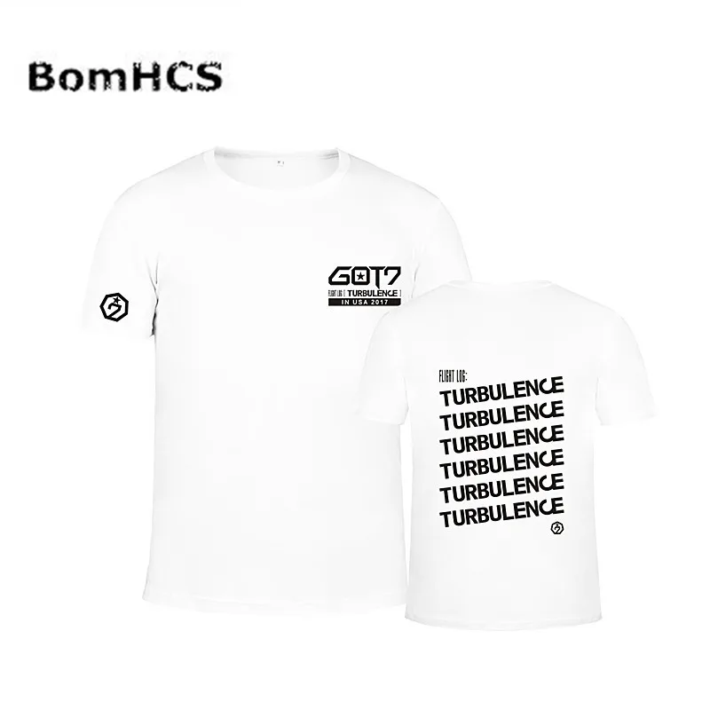BomHCS Kpop GOT7 хлопчатобумажная футболка для второго обычного альбома поклонники
