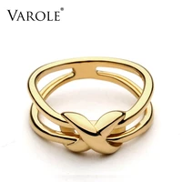 varole double line knotting rings for women unique design fashion jewelry gifts anel feminino