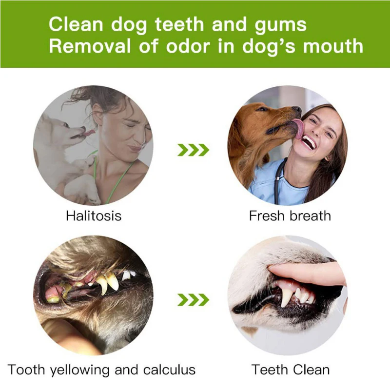 Dog Toothbrush Pet Chewing Dental Toys Pets Oral Care Brushing Stick Rubber Doggy Teeth Cleaning Bite Toy Puppy Products | Дом и сад
